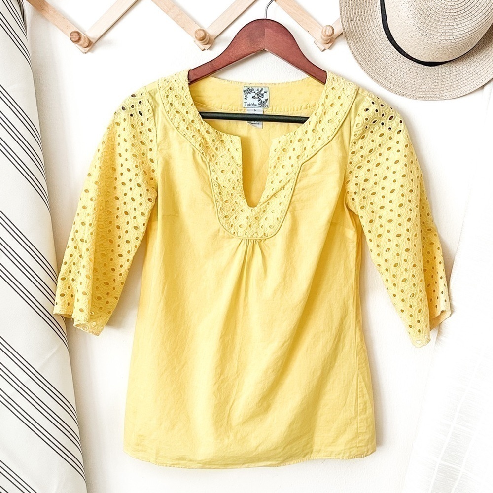 Anthropologie Tabitha Singing Bells Eyelet Blouse